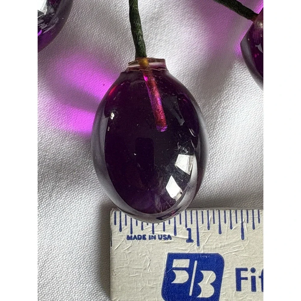 6 Vintage‎ MCM Lucite Acrylic Grapes Parts Loose Purple Cluster Repair Art Deco
